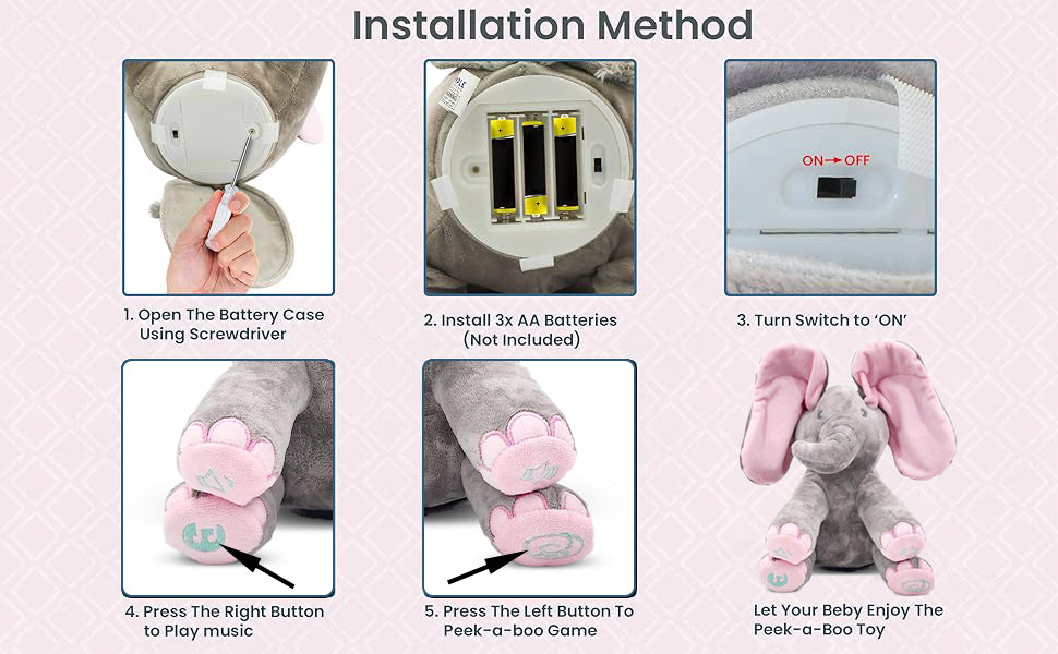 Peek-a-boo ™ Talking Elephant